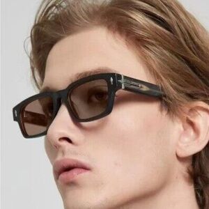 Jacques Marie Mage inspired sunglasses. Dark brown/black